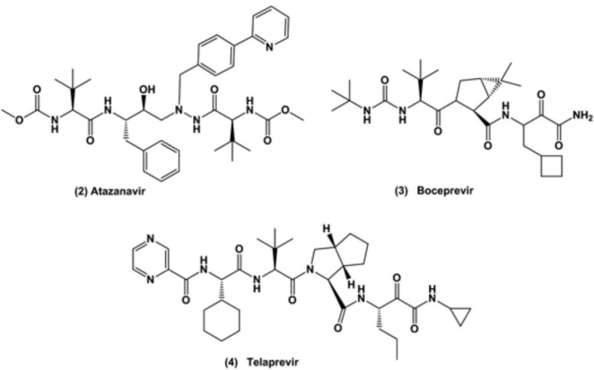 Anti-viral drugs based on l-tert-leucine.